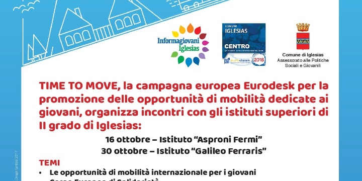 Ingrandisci la foto: TIME TO MOVE - Mobilità internazionale per i giovani. TIME TO MOVE - Mobilità internazionale per i giovani.