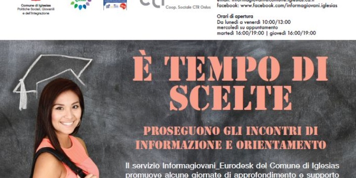 Centro Informagiovani - incontro Informativo "E' TEMPO DI SCELTE".