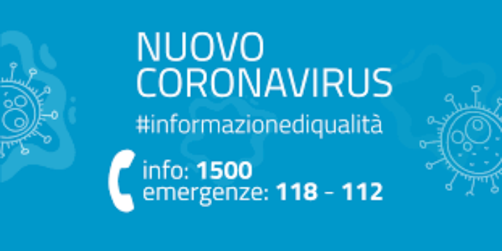 Misure di prevenzione "nuovo coronavirus" ordinanza R.A.S. n. 3/2020
