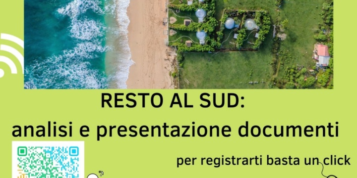Informagiovani-Eurodesk: V seminario  imprenditoria "RESTO AL SUD"