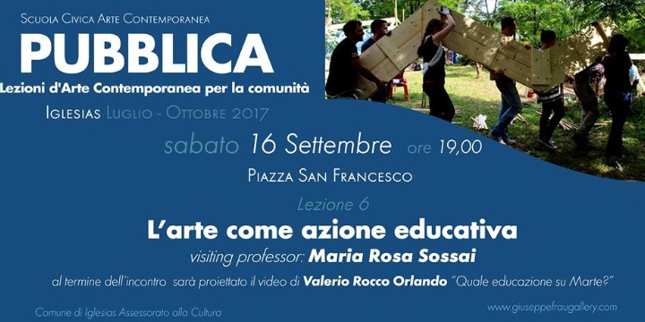 Ingrandisci la foto: L'arte come azione educativa- Pubblica Lezione 6 L'arte come azione educativa- Pubblica Lezione 6