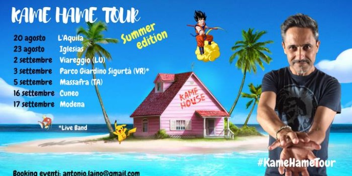 Ingrandisci la foto: Kame Hame Tour@Iglesias. Giorgio Vanni live Kame Hame Tour@Iglesias. Giorgio Vanni live