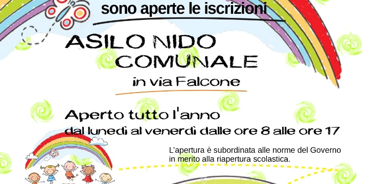 Apertura Asilo Nido Comunale e approvazione graduatoria ammissioni a.e. 2020/2021