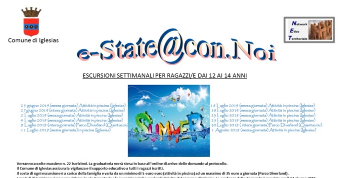 Ingrandisci la foto: Servizio estivo per adolescenti: e-state@con.noi escursioni diverse - sc. 14/06/2019 Servizio estivo per adolescenti: e-state@con.noi escursioni diverse - sc. 14/06/2019