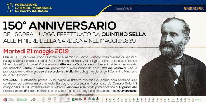 Ingrandisci la foto: 150° anniversario del sopralluogo effettuato da Quintino Sella 150° anniversario del sopralluogo effettuato da Quintino Sella