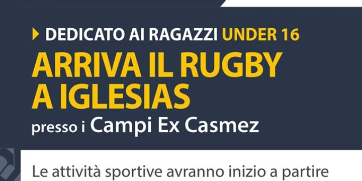 Ingrandisci la foto: Dedicato ai ragazzi under 16: Arriva il rugby ad Iglesias Dedicato ai ragazzi under 16: Arriva il rugby ad Iglesias