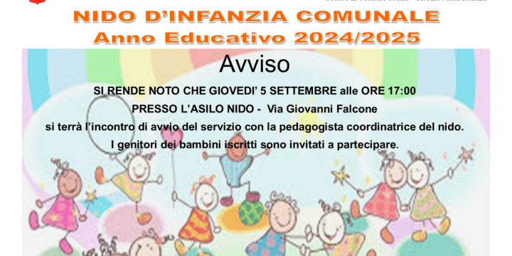 Ingrandisci la foto: Nido d'infanzia comunale - incontro di avvio del servizio con la pedagogista coordinatrice del nido Nido d'infanzia comunale - incontro di avvio del servizio con la pedagogista coordinatrice del nido