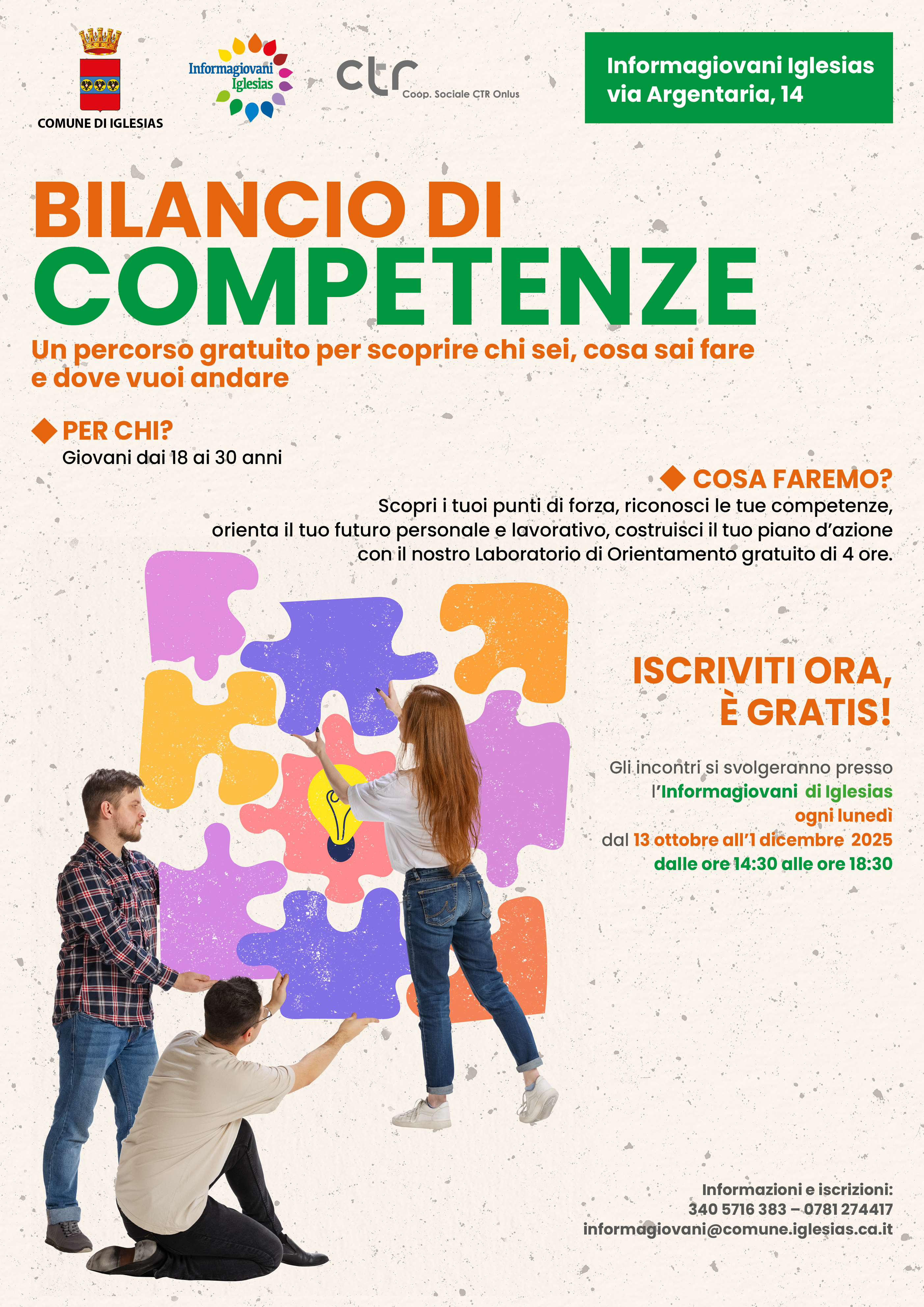 Visualizza l'evento: Bilancio di competenze - Percorso gratuito