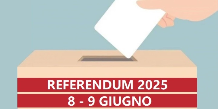 Ingrandisci la foto: Referendum popolari abrogativi dell’8 e 9 giugno 2025 Referendum popolari abrogativi dell’8 e 9 giugno 2025