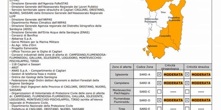 Ingrandisci la foto: PROTEZIONE CIVILE: estensione dello stato di allerta arancione sino a giovedì 3 Maggio PROTEZIONE CIVILE: estensione dello stato di allerta arancione sino a giovedì 3 Maggio