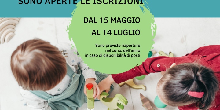 Ingrandisci la foto: NIDO D'INFANZIA COMUNALE - Riapertura domande - Posti disponibili NIDO D'INFANZIA COMUNALE - Riapertura domande - Posti disponibili