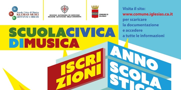 Ingrandisci la foto: Bando Pubblico - Iscrizioni alla scuola civica di musica Iglesias - Musei (2024/2025) Bando Pubblico - Iscrizioni alla scuola civica di musica Iglesias - Musei (2024/2025)