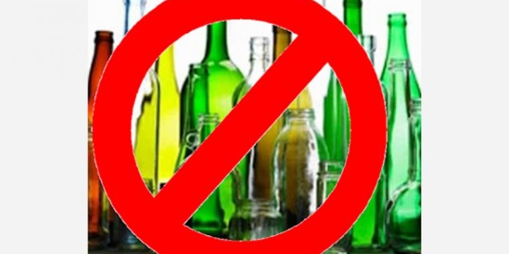 Ordinanza relativa al divieto di introduzione di bevande in bottiglie e contenitori di vetro 